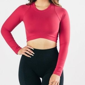 NWT. Alphalete Ultrasoft Apex Long Sleeve. XXL. Cherry.